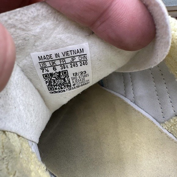 Adidas Gazelle Bold Shoes Womens 7.5 Almost Blue Suede Platform Sneakers IE0430 - Picture 8 of 9